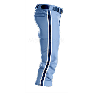 Pantalons de baseball personnalisés pour jeunes, combinaison rouge et noir, vêtements de sport, longueur intégrale, pantalons de baseball pour équipe adulte - Product Image 3