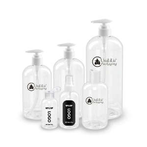 Pump Sprayer <b>Bottles</b> Shower Gel ShampooCustomized <b>Empty</b> 2oz-33oz Screen Printing PET Boston Skin Care Packaging Lotion - Product Image 3