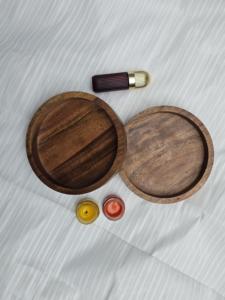Cuenco de madera hecho a mano para velas |   Recipiente y Portavelas de Madera Natural |   Recipiente Rústico para Velas de Cera de Soja |   OEM y Venta al por Mayor - Product Image 5