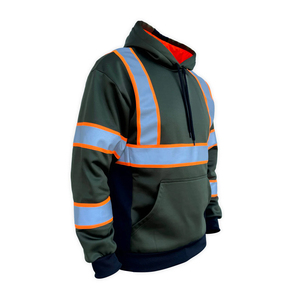 Ropa de Seguridad Laboral, Sudaderas Impermeables de Alta Visibilidad, Sudadera con Capucha para Invierno, Ropa de Trabajo Reflectante para Construcción, Talla y Color Personalizados - Product Image 4