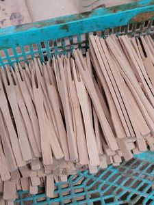 Tenedores y Palillos de Cóctel Ecológicos de Bambú de 3.5 Pulgadas, Bambú Natural para Fiestas, Catering, Postres y Frutas VIETCHOICE - Product Image 6