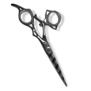 Ciseaux de coiffure en acier inoxydable de nouvelle conception avec poignée portable, ciseaux de barbier et ciseaux à rasoir pour la coupe de cheveux - Product Image 6