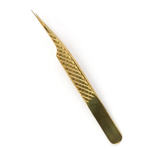 Diamond Grip Stainless Steel Eyelash Tweezers For Professional Use Durable Precision <b>Anti</b> <b>Static</b> High Quality Tweezers - Product Image 1