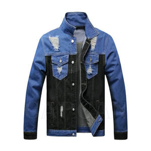 <b>mens</b> denim <b>jacket</b> printed design | distressed denim | <b>mens</b> denim <b>jacket</b> private label | US Factory Supply - Product Image 1