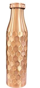 Bouteille de luxe en cuivre pour une hydratation avancée, réutilisable, écologique, favorisant le stockage d'eau propre, pour une routine de bien-être, grande taille - Product Image 3
