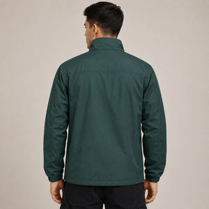 Custom Embroidery Men's <b>Jackets</b> Stand Collar Lightweight Windbreaker Casual Wear Factory Direct Supplier - Product Image 2