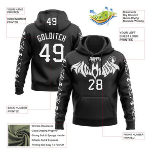 <b>Halloween</b> Pumpkin Printed Hoodie Men's Casual Zip-Up <b>Sweatshirt</b> Red Yellow Design Sublimation Transfer Print Autumn Wear - Product Image 5