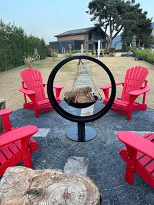 Standard Design Hammered Copper Parkway Round <b>Fire</b> Pit Top Quality Hanging Iron <b>Fire</b> Pit for Garden Decor - Product Image 6