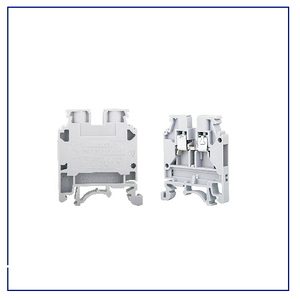 Compact Gray Din Rail <b>Mounted</b> Terminal <b>Block</b> End Stopper And Parallel Distribution Connector Modular Industrial Wiring Systems - Product Image 2
