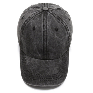 Casquette de baseball en jean délavé, 6 panneaux, réglable, unisexe, couleur unie, chapeau décontracté pour adultes, à porter en toutes saisons - Product Image 4