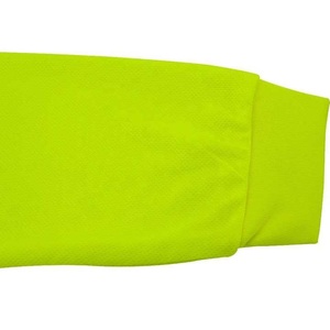Chemise de travail à manches longues haute visibilité unisexe en polyester, vêtement de sécurité jaune, haut uniforme haute visibilité - Product Image 2