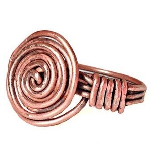 Anillo de Cobre Orgánico Texturizado de Múltiples Hilos – Banda de Moda Artesanal de Tendencia - Product Image 2