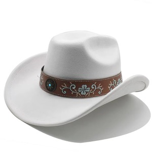 Chapeau de cowboy en daim personnalisé avec logo sur mesure pour fêtes, livraison gratuite, vente en gros, promotionnel, design exclusif - Product Image 2