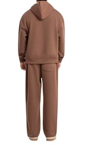 Ensemble de survêtement unisexe en molleton de coton avec broderie et impression unie - Product Image 2