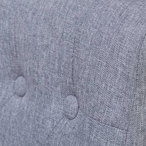 2 pz sedie da pranzo in tessuto grigio - Product Image 6