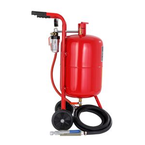 Sabbiatrice da 10 Galloni/40 Litri con Ugello in Ceramica da 2,5 m, Imbuto di Riempimento da 6 Pollici, Valvola di Chiusura Watertrap e Manometro per Pulizia a Sabbiatura - Product Image 3