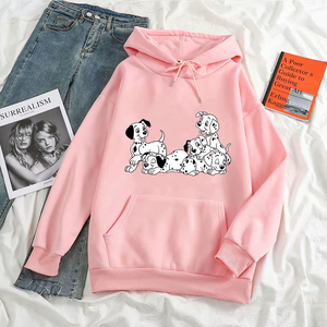 Sudaderas con Capucha para Mujer, Otoño Invierno 2026, Nuevas Sudaderas Profesionales con Cuello Redondo, Sudaderas Deportivas con Estampado de 101 Dálmatas, Sudaderas con Capucha para Mujer - Product Image 4