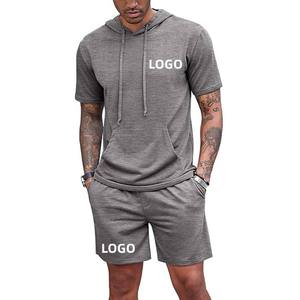 Conjunto de Pantalones Cortos y Sudadera con Capucha de Nailon para Hombre de Alta Calidad al por Mayor - Conjunto de Ropa Exterior Transpirable de 2 Piezas - Product Image 6