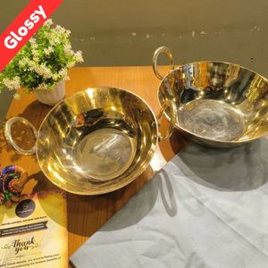 Cuisine indienne avec le set Kansa Kadai, fabriqué à la main en Kansa pur et enrichi aux bienfaits ayurvédiques - Product Image 2