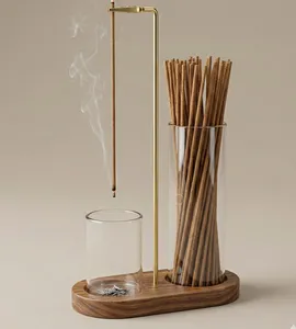 ที่ดักเถ้าไม้ทำด้วยมือถาดใส่ธูปสำหรับเก็บกัญหาเถ้า - Product Image 6