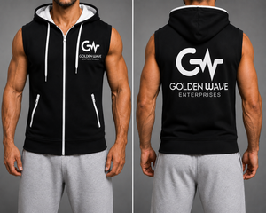 Sudadera con Capucha Corta para Hombre GW Heavyweight, Sin Cordones, Corte Personalizado, 100% Algodón, 250gsm/330gsm, Color Sólido, Corte Cuadrado, Talla Grande, para Invierno - Product Image 3