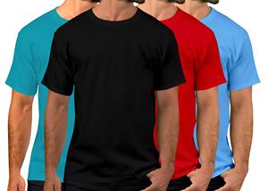 Soft Fabric Tee Breathable Plain T-shirt Men's Clothing 180g Solid Color Front Eco-Friendly <b>Smart</b> Casual Single Jersey Knit - Product Image 2