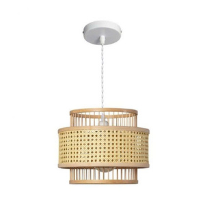 <b>Retro</b> Handcrafted Rattan Cane Webbing Pendant <b>Light</b> Shade Suitable for Living Room & Dining Table Decor From Vietnam Wholesale - Product Image 4