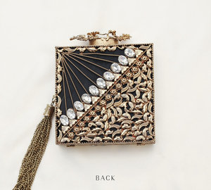 กระเป๋าคลัทช์ไข่มุกแม่ทำจากทองเหลืองออกแบบได้ตามต้องการสำหรับสุภาพสตรีกระเป๋าถือลายหินคริสตัลละเอียดอ่อนออกแบบได้ตามต้องการ - Product Image 3