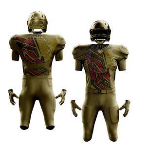 Team Style American Football Uniform Polyester <b>Fabric</b> Comfortable Fit <b>Strong</b> Build Suitable for Training Tournaments - Product Image 2
