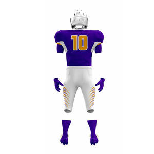 Full Customized American Football Jersey And Shorts Set For Unisex <b>Top</b> Quality Sports Wear American Football Uniform For Sale - Product Image 2