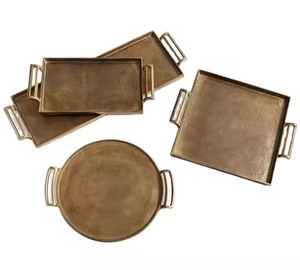 Bandeja de Metal para Centro de Mesa, Bandeja de Acero Inoxidable para Servir Postres, Plato para Exhibir Dulces, Decoración de Mesa - Product Image 4