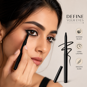 Crayon Kajal Vegan en Gros |   Eyeliner Herbal Bio à Marque Privée |   Eyeliner mat noir intense à glissement fluide, cosmétique en vrac - Product Image 4