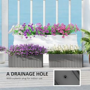 Jardinera Elevada Galvanizada Extra Grande para Macetas de Exterior - Product Image 5