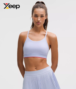 เสื้อชั้นในกีฬาโยคะคุณภาพสูงสำหรับผู้หญิง XEEP รุ่น XC-SB-174 แบบเรียบง่าย ระบายอากาศได้ดี สายปรับได้ แผ่นรองถอดออกได้ รองรับได้ดีเยี่ยม แห้งเร็ว - Product Image 1