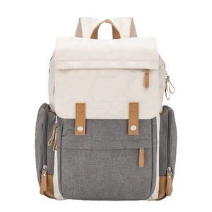 Mochila para pañales para mamá, bolsa para cambiar pañales de gran capacidad, impermeable, bolsa para pañales de maternidad, organizador de cochecito de viaje con asa - Product Image 1