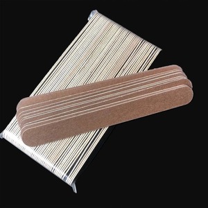 Lima de Uñas Desechable OME Mini de Lujo, Grano 100, Doble Cara, Cristal, Papel de Lija, Paquete de 25 Unidades para Pedicura - Product Image 2