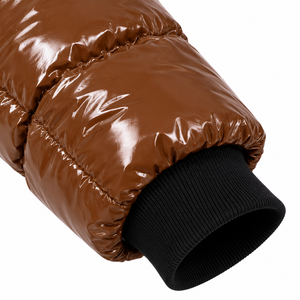 Manteau matelassé brillant pour homme avec capuche, veste d'hiver chaude pour les commandes OEM et en gros - Product Image 4