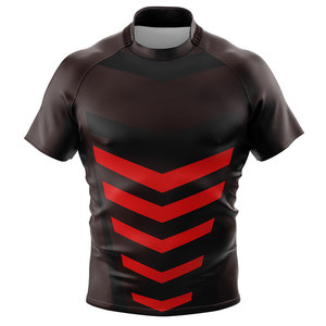 Maillot de rugby sur mesure de haute qualité à prix de gros, nouveau design, manches courtes, pour jeunes et adultes - Product Image 2