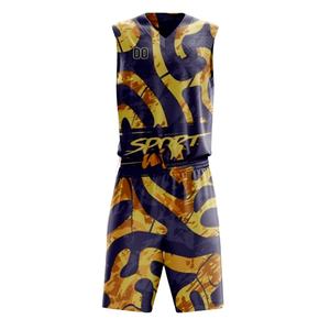 Conception personnalisée d'uniformes de basketball, créez votre propre logo, ensemble imprimé par sublimation numérique, maillot de basketball réversible pour adultes et jeunes - Product Image 1