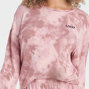 Conjunto Casual Moderno de Top de Manga Corta y Pantalones Cortos Cómodos OEM 2026 / Conjunto de Camiseta y Pantalones Cortos Tie Dye para Mujer al Por Mayor - Product Image 3