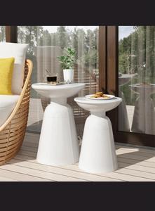 Mesa de Centro Redonda Moderna de 12-15 Pulgadas, Mueble Decorativo para Sala de Estar, Mesa Auxiliar Contemporánea - Product Image 3