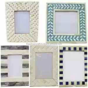 Mother of <b>Pearl</b> Hand-painted Eco-Friendly <b>Photo</b> <b>Frame</b> with Customized Design for Home Decoration - Product Image 3