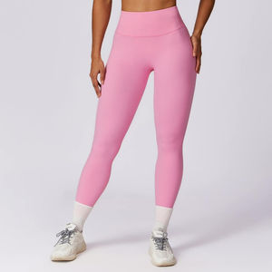 Leggings de Yoga de Cintura Alta para Mujer, Personalizables con Logotipo, Pantalones de Spandex de Alta Calidad, Leggings Deportivos para Gimnasio y Running - Product Image 2