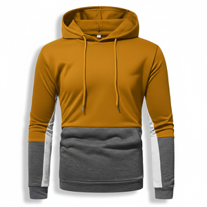 เสื้อฮู้ดดี้ผู้ชายผ้าฝ้าย 100% หนานุ่มสไตล์ฝรั่งเศสบุขนด้านใน คุณภาพสูง ทรงโอเวอร์ไซส์ สไตล์สตรีท - Product Image 6