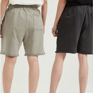 Summer Men's Pants Cropped Overalls Cotton Shorts Washed Vintage Woolen Shorts Men's Vintage Dyed Knee Trendy Men's Shorts - Product Image 4