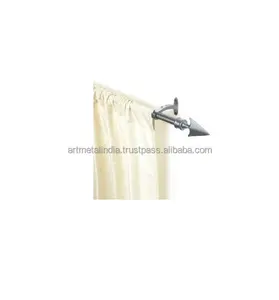 最新金属管装饰金属窗帘支架新窗帘杆批发价格用于日常家用窗帘杆