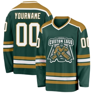 Maillot de hockey personnalisé OMMIZ INDUSTRY blanc, rose et vert, le plus vendu en gros - Product Image 2