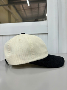 Casquette de baseball bicolore fabriquée au Vietnam avec logo ajustable, casquette non structurée à 6 panneaux pour adulte, idéale pour les tenues décontractées d'hiver en extérieur - Product Image 5