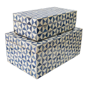Caja Decorativa de Madera Negra con Incrustaciones de Hueso, Organizador de Joyas Hecho a Mano, Logotipo Personalizado, 30x20x10 CM, Certificado EPCH, Decoración para el Hogar, Coleccionables - Product Image 2