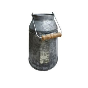 Fresh Trending Manufacturer & Exporter of <b>Galvanized</b> Milk Container Classic Indian Stylish Planter Handmade Milk Can - Product Image 2